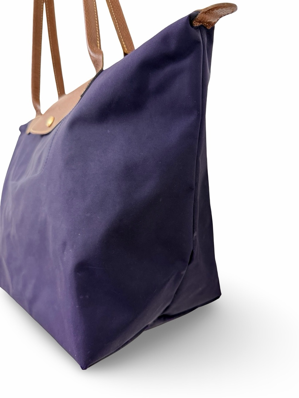 Authentic Longchamp Le Pliage Large Nylon Shoulder Tote Bag – Navy Blue - Picture 4 of 13